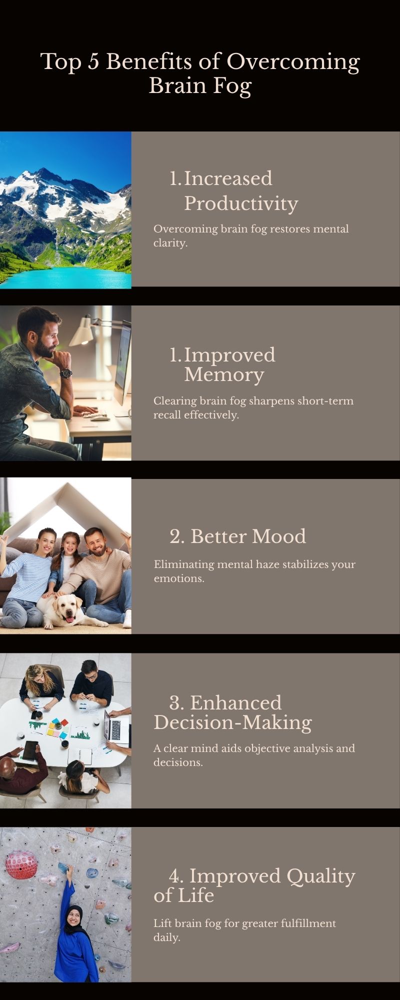 Top 5 Benefits of Overcoming Brain Fog